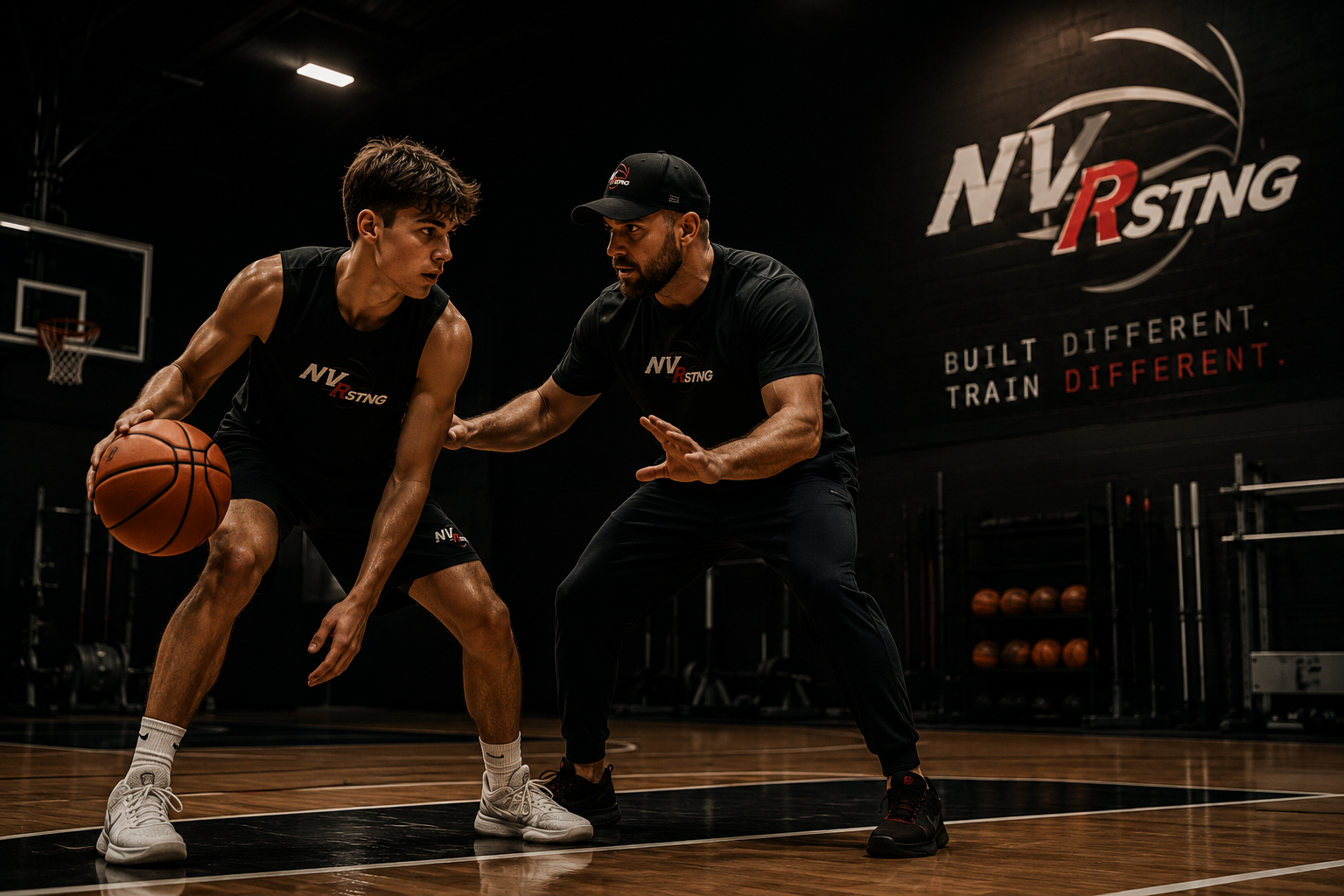 Jay training an athlete